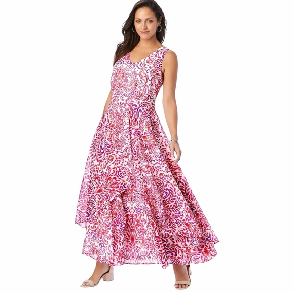 Jessica London Dresses & Skirts - Jessica London women's plus size Georgette Flyaway Maxi Dress.